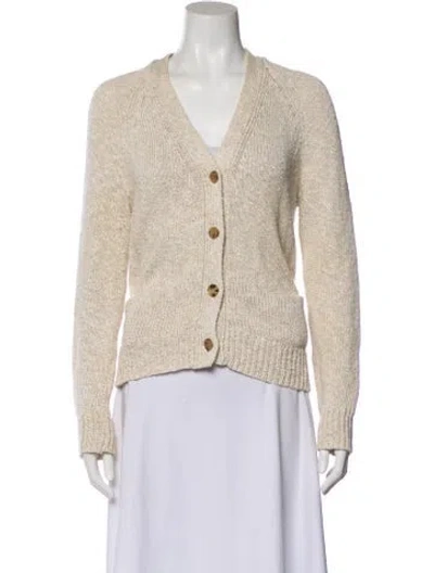 Pre-owned Jenni Kayne Tweed Pattern Blazer In Neutral