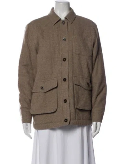Pre-owned Jenni Kayne Utility Jacket In Brown