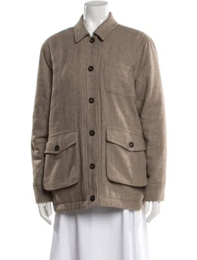 Pre-owned Jenni Kayne Utility Jacket In Brown