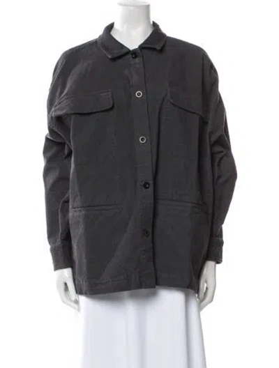 Pre-owned Jenni Kayne Utility Jacket In Gray