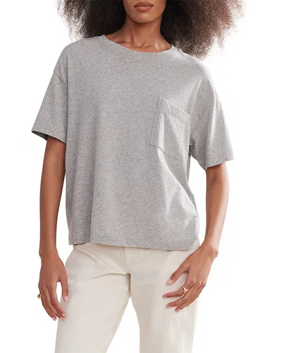 Jenni Kayne Vintage Pocket Tee In Heather Grey