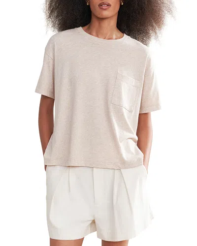 Jenni Kayne Vintage Pocket Tee In Oatmeal
