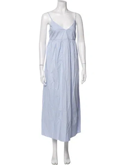 Pre-owned Jenni Kayne V-neck Long Dress W/ Tags In Blue