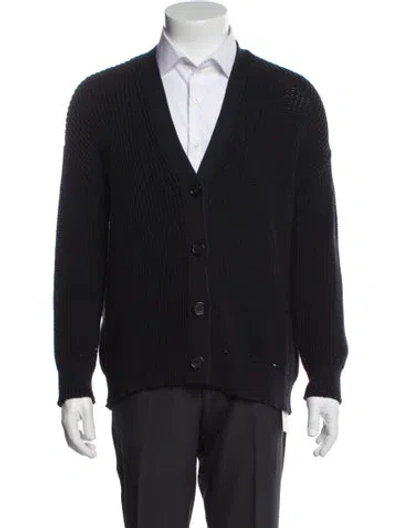 Pre-owned Jenni Kayne V-neck Long Sleeve Cardigan In Blue