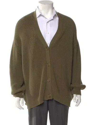 Pre-owned Jenni Kayne V-neck Long Sleeve Cardigan In Green