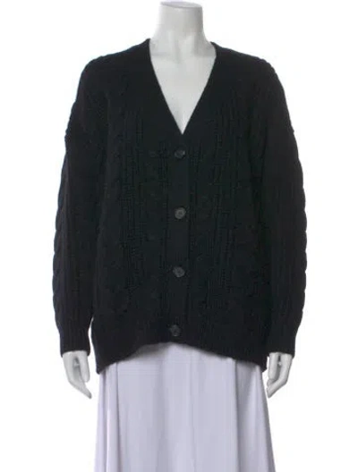 Pre-owned Jenni Kayne V-neck Sweater In Black