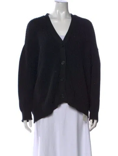 Pre-owned Jenni Kayne V-neck Sweater In Black