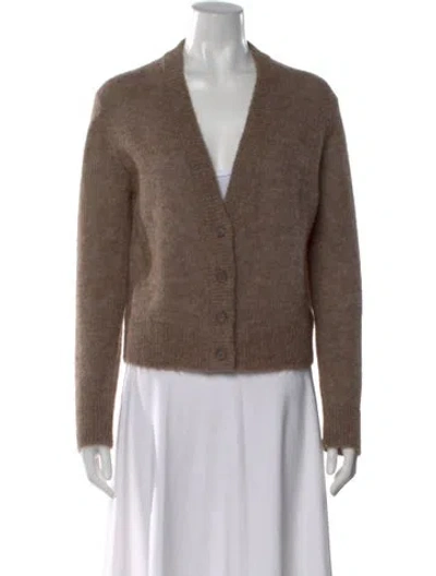 Pre-owned Jenni Kayne V-neck Sweater In Brown