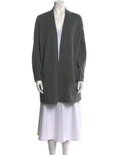 Pre-owned Jenni Kayne V-neck Sweater In Gray