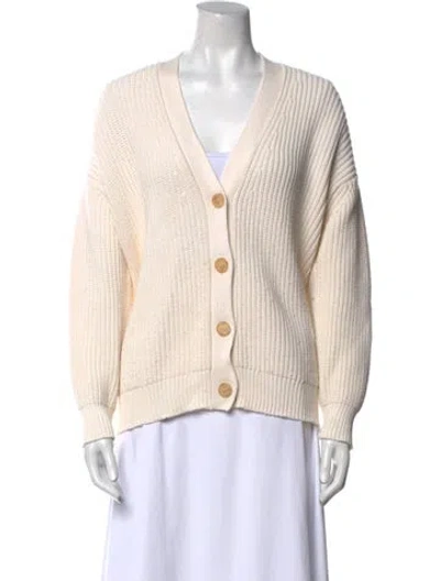 Pre-owned Jenni Kayne V-neck Sweater In Neutral
