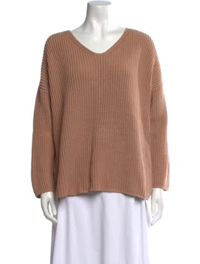 Pre-owned Jenni Kayne V-neck Sweater In Neutral