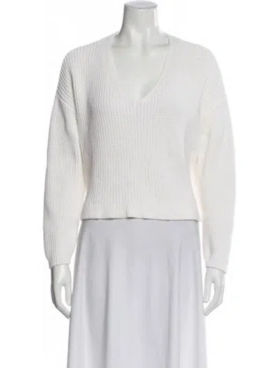 Pre-owned Jenni Kayne V-neck Sweater In Neutral