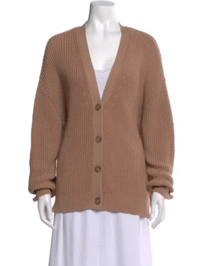 Pre-owned Jenni Kayne V-neck Sweater In Neutral