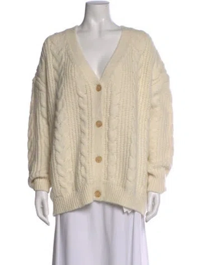 Pre-owned Jenni Kayne V-neck Sweater In Neutral