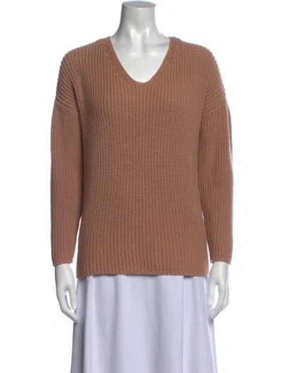 Pre-owned Jenni Kayne V-neck Sweater In Neutral