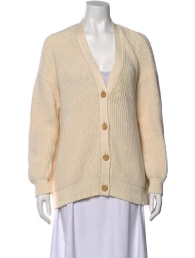 Pre-owned Jenni Kayne V-neck Sweater In Neutrals