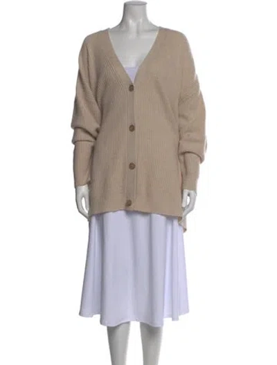 Pre-owned Jenni Kayne V-neck Sweater In Neutrals