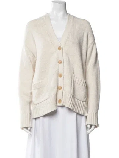 Pre-owned Jenni Kayne V-neck Sweater In Neutrals