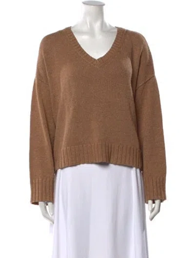 Pre-owned Jenni Kayne V-neck Sweater In Neutrals
