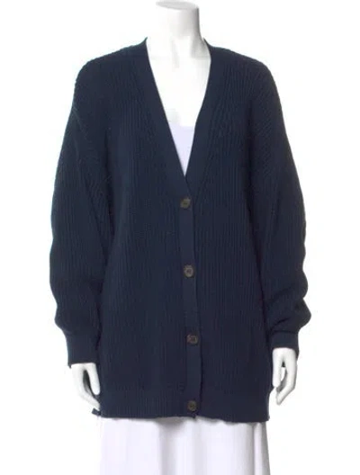 Pre-owned Jenni Kayne V-neck Sweater W/ Tags In Blue
