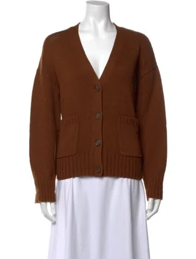 Pre-owned Jenni Kayne V-neck Sweater W/ Tags In Brown