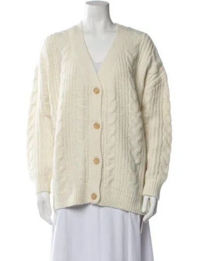 Pre-owned Jenni Kayne V-neck Sweater W/ Tags In Neutral