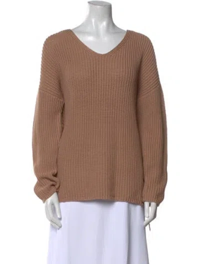 Pre-owned Jenni Kayne V-neck Sweater W/ Tags In Neutral