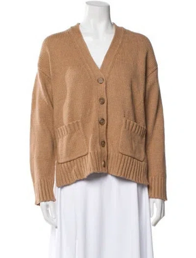 Pre-owned Jenni Kayne V-neck Sweater W/ Tags In Neutral