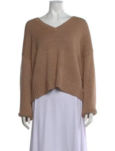 Pre-owned Jenni Kayne V-neck Sweater W/ Tags In Neutral