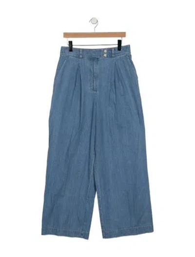 Pre-owned Jenni Kayne Wide Leg Pants In Blue