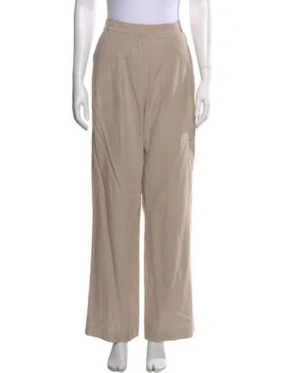 Pre-owned Jenni Kayne Wide Leg Pants In Neutral