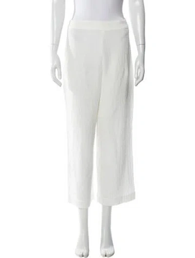 Pre-owned Jenni Kayne Wide Leg Pants In White
