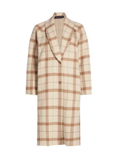 Jenni Kayne Women's Austin Check Wool-blend Coat In Neutral