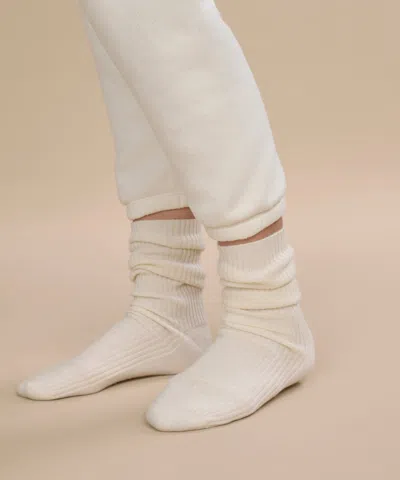 Jenni Kayne Women's Cashmere Socks In White