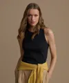 Jenni Kayne Merino Wool Tank Top In Black