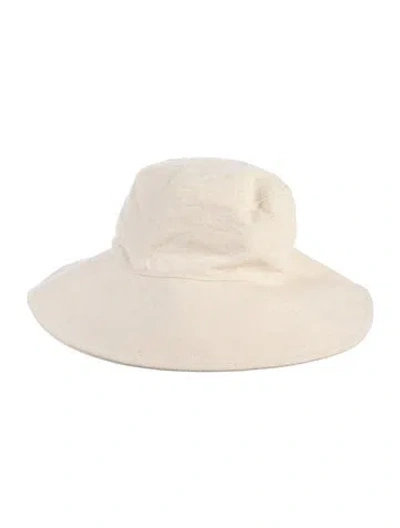 Pre-owned Jenni Kayne Women's Cotton Sun Hat In Neutral