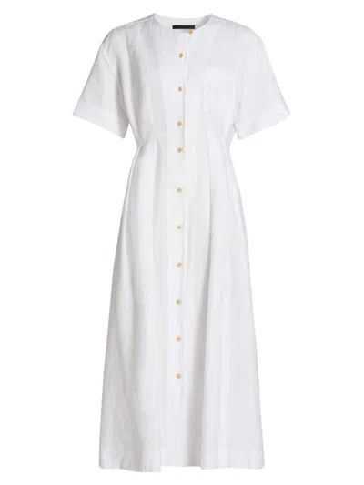 Jenni Kayne Women's Day Linen Midi-dress In White