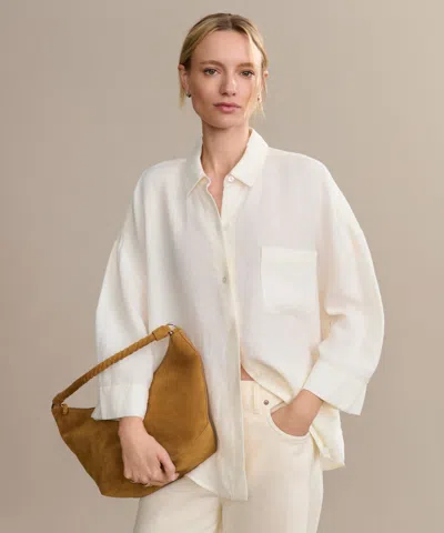 Jenni Kayne Women's Linen Logan Shirt In Neutral