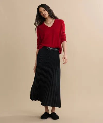 Jenni Kayne Women's Pleated Skirt In Black