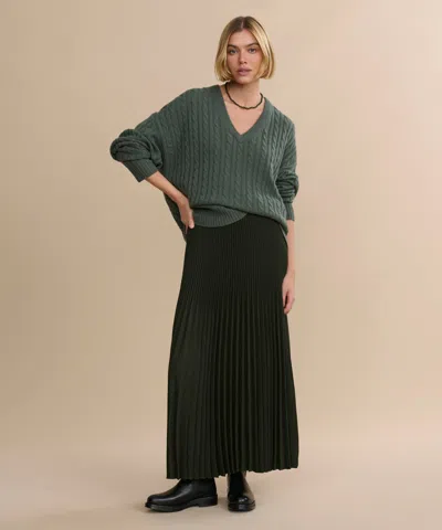 Jenni Kayne Women's Pleated Skirt In Green