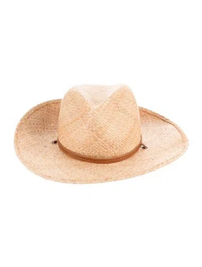 Pre-owned Jenni Kayne Women's Wide Brim Hat In Neutral