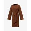 Jenni Kayne Womens Jessica Alpaca-blend Knitted Coat Chocolate In Brown