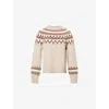 Jenni Kayne Womens Thatcher Crewneck Alpaca-blend Knitted Jumper Taupe In Multi