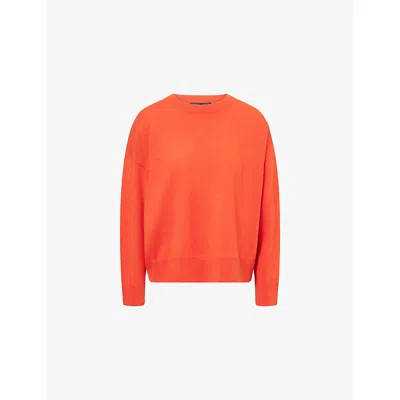 Jenni Kayne Womens Tomato Marina Oversized Cashmere Jumper In Red