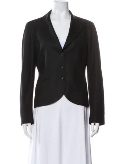 Pre-owned Jenni Kayne Wool Blazer In Black