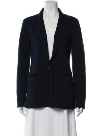 Pre-owned Jenni Kayne Wool Blazer In Blue