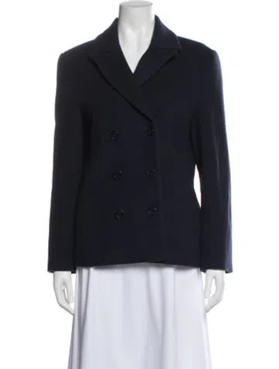 Pre-owned Jenni Kayne Wool Blazer In Blue