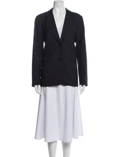 Pre-owned Jenni Kayne Wool Blazer In Blue