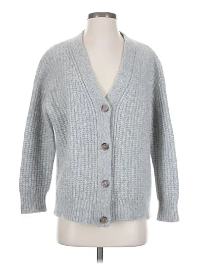 Pre-owned Jenni Kayne Wool Cardigan Sweater In Gray