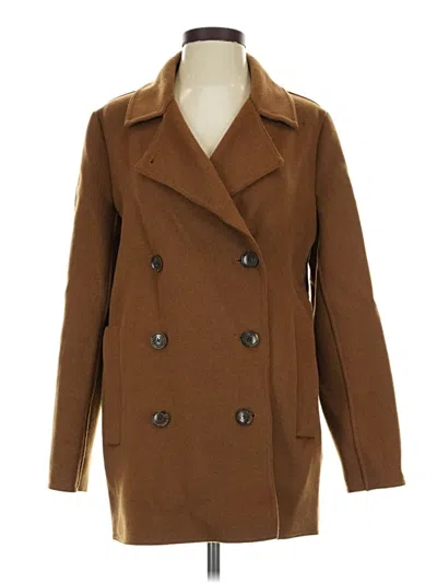 Pre-owned Jenni Kayne Wool Coat In Brown